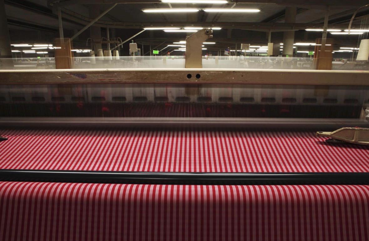 Weaving process at Kripa Textile